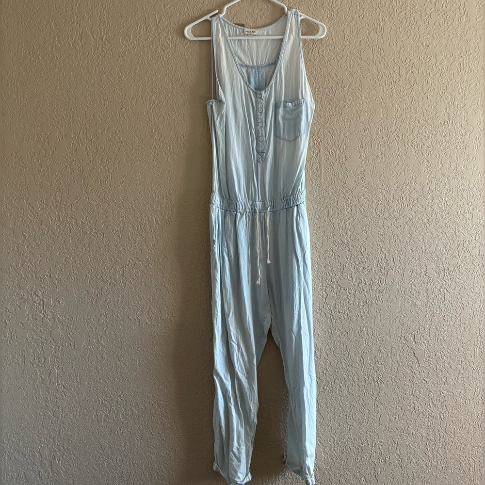 Chambray Denim Jumpsuit
